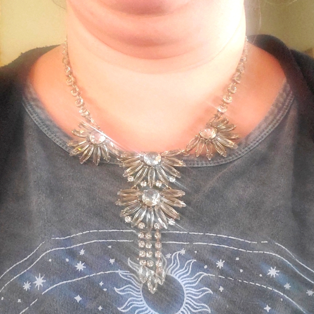 Beautiful Jcrew Statement Rhinestone Necklace - image 5